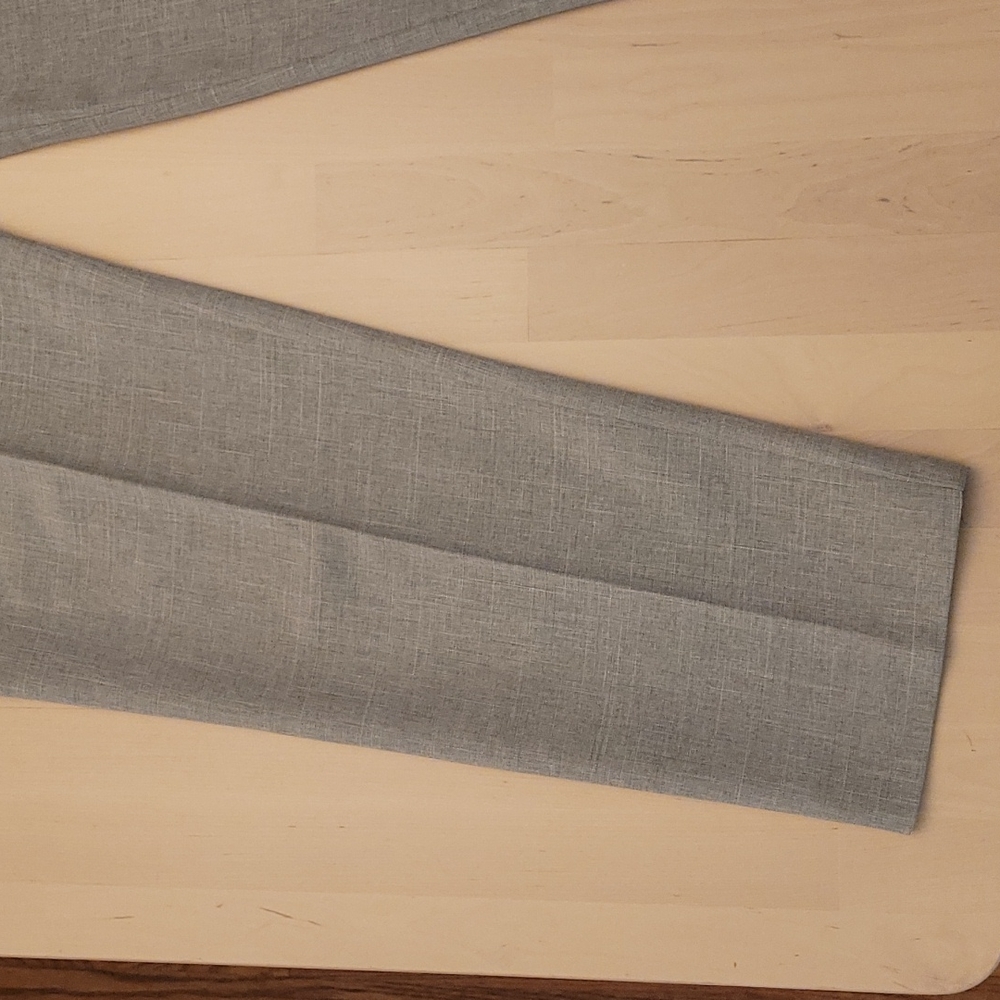 Vintage 1980s Scarlet Pleated Grey Pantsuit with Slit and Button Details - Picture 11 of 16